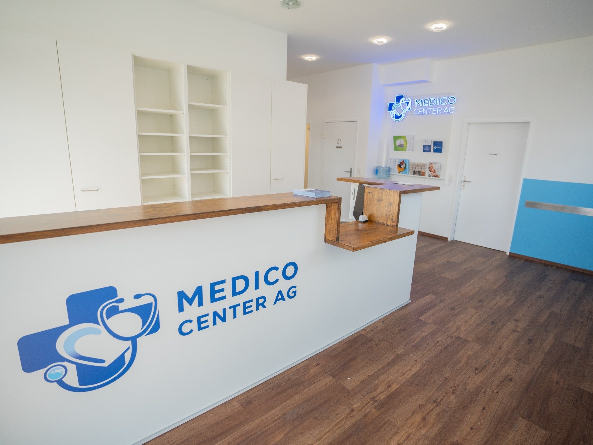 Empfang des Medico Center AG in Wangen bei Olten